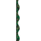 Ashley Productions Magnetic Scallop Border - Greenery on Black - 12'/Pack - 6 Pack-Use for decoration or to divide up magnetic surfaces for assignments, lessons, programs, games, etc.