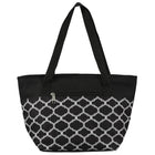 Merangue Purse Style Insulated Lunch Bag - Chainlink - Black-Insulated bag with top handle straps