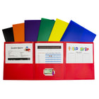 C-Line 3-Pocket Poly Portfolio - Assorted - 24 Pack-Made from heavyweight polypropylene material