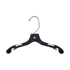 Eddie's Children's 12" Plastic Top Hangers - Black - 100 Pack-Children's Plastic Top Hangers