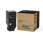 Ecotone Lexmark 71C10Y0 Reman Toner Cartridge - High Yield - Yellow-High-yield design helps reduce cartridge replacements and printing costs