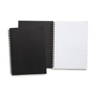 TRU RED Medium Soft Cover Ruled Notebook - Black-80 sheets of narrow-ruled paper provides plenty of space for notes