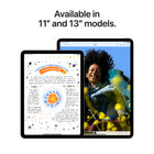 Apple iPad Air 13" - Liquid Retina Display - Wi-Fi - M2 Chip - 128 GB - Space Grey-Apple Pencil Pro transforms iPad Air into an immersive drawing canvas and note‑taking device. Apple Pencil (USB-C) is also compatible with iPad Air. Magic Keyboard features a great typing experience and a built‑in trackpad, while doubling as a protective cover for iPad. Accessories sold separately