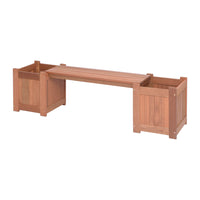 Dura Housewares Tropical Flower Box Bench-2-in-1 bench with two built-in flower boxes