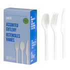 Perk Reusable Cutlery - Assorted - 50 Pack-Smooth finish