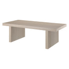 Hudson&Canal Soren 48"W Rectangular Coffee Table - Alder White-Tabletop features a weight capacity of 60 lbs