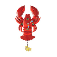 Enesco Allen Designs DaPinci The Lobster Pendulum Wall Clock-From the Allen Designs collection, created by Michelle Allen
