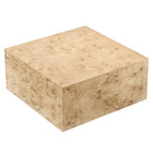 Modway Cosmos 36" Square Burl Wood Coffee Table - Natural Burl-Easy Upkeep