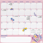 DateWorks 2026 16-Month Family Magnetic Wall Calendar - 12" x 12" - Bilingual-16 tear-off monthly pages with notes section for September 2024 to December 2025