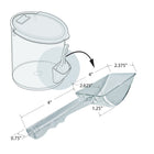 Azar PET Container - 9.8" H x 8.3" D - Clear-4