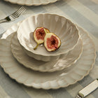 Casa Domani Solare Round Platter - 33cm - Cream - 2 Pack-All Pieces are hand finished, making each piece unique.