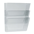 Storex Wall Pockets Legal Size - Clear - 3 Pack-Clear