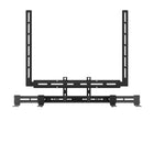Kanto Universal Sound Bar Mounting Bracket - Wall and TV Mounting - Black-Can be wall-mounted or installed below TV