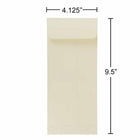 JAM Paper #10 Policy Envelopes, 4 1/8 x 9.5, Strathmore Natural White Wove, 500 Pack (191249H)-4