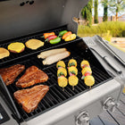 Kenmore 3 Burner Pedestal Gas Grill - Red-3 Main Burners - 201 Stainless Steel Tube - 10,000 BTU each (Total 30,000 BTU)