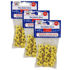 Learning Advantage 10-Sided Polyhedra Dice - 3 Pack-Great to use for games and a teaching tool!