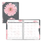 Blueline 2026 Pink Ribbon 14-Month Monthly Planner - 8-7/8" x 7-1/8" - Pink Daisy - Bilingual-14-Month: December 2025 to January 2027