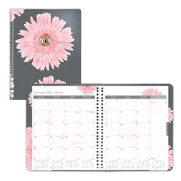 Blueline 2026 Pink Ribbon 14-Month Monthly Planner - 8-7/8" x 7-1/8" - Pink Daisy - Bilingual-14-Month: December 2025 to January 2027