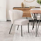 Zuo Aimee Dining Chair - Cream - Set of 2-Chair Weight Capacity: Supports up to 350 lb