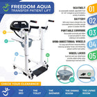 Mobile Patient Lift Freedom Aqua Waterproof Patient Transfer Lift Sling-Free Portable-Waterproof and rust-resistant frame allows safe use in showers and wet areas