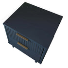 Manhattan Comfort Granville 18.11" Modern 2-Drawer Nightstand 2-Piece Set - Midnight Blue-15.16" L x 18.11" W x 19.49" H