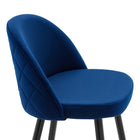 Modway Cordial Performance Velvet Counter Stools - Navy - Set of 2-9