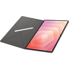 Samsung Galaxy Tab S11 Ultra Book Cover - Black-A sleek metal trim adds style around the camera, while the soft microfibre cloth lines helps guard against scratches and scuffs