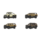 MatchBox Project Convoy Collector Multipack-​It includes a 1:64 scale Land Rover 6x6 as the hero vehicle that's being pursued by three villains – a Toyota Tacoma pair and Toyota 4Runner - with off-roading decoys for enhanced authenticity