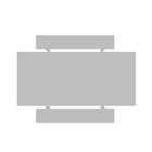 Manhattan Comfort Nomad 67.91" Modern Dining Set - White - Set of 3-Feel the Wood Grain with the Protouch Finish