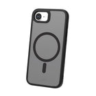 TUFF8 iPhone 17e/16e GlideGuard Mag Rugged Case - Smoke Black-MagSafe Compatible: The MagSafe TUFF8 Cases are built with strong magnets for secure alignment with any MagSafe and wireless charger for faster and easier charging