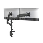 ShoppingAll Fully Adjustable Dual Gas Spring LCD Monitor Arm Desk Mount Stand - Black-Hold two 15"-32" monitors, each arm holds up to 17.6 lbs/8kg monitor with 75mm x75mm or 100mm x 100mm VESA mounting holes