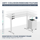 MotionGrey Ergo Pro Reversible L-Shaped Electric 59" W Standing Desk - White-5
