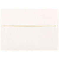 JAM Paper A6 Parchment Invitation Envelopes - 4.75" x 6.5" - White Recycled - 50 Pack-Colour: White, Envelopes feature a marbled parchment finish for an elegant touch