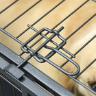 PawHut 37" Folding Heavy Duty Dog Crate - Grey-Material: Metal, PP<br> 
