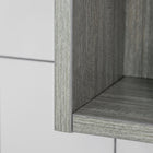 Kleankin Wall Mounted Bathroom Medicine Cabinet with Mirror - Grey-Maximum load 15kg, assembly required