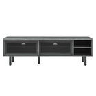 Modway Kurtis 60" TV Stand - Charcoal-Non-Marking Foot Pads