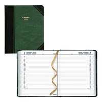 Blueline 2026 Traditional Daily Planner - 8-1/8" x 6-9/16" - Marble Green - Bilingual-12-Month: January 2026 to December 2026