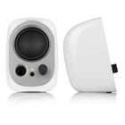 Edifier R12U USB Powered Active Wired Computer Speakers with Volume Control Headphone Jack - White-Stylish and space-saving design: Wrapped in a wood grain vinyl finish with a low-profile grille, this subwoofer blends seamlessly into any room décor. The slim vertical cabinet design allows for flexible placement in tight or unconventional spaces