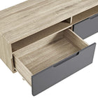 Modway Origin 47" TV Stand - Natural Grey-Two Cable Management Holes