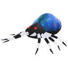 HOMCOM 63" Lit Inflatable Giant Spider Halloween Yard Decoration-63" long inflatable giant spider 