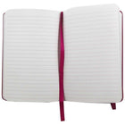 JAM Paper Hardcover Large Journal Notebook with Elastic - 70 Lined Sheets - 5 7/8" x 8 1/2" - Pink-Quantity: Sold Individually | 70 ruled / lined paper pages.