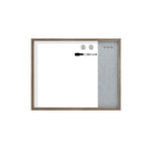 Quartet Magnetic Dry Erase and Fabric Bulletin Combination Board - 20" x 16" - Wood Frame-3-IN-1: Jot down your to-do lists, securely pin notes, photos, and papers on the fabric surface using the included push pins, or attach items with the magnet on the magnetic surface.
