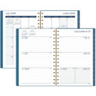 Mead 2026-2027 Dream Lines Weekly/Monthly Academic Planner - 8-1/2" H x 5-1/2" W - Blue - Bilingual-Full 15 months of weekly/monthly planning + 3 monthly page spreads