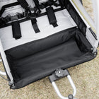 Aosom 2 Seat Bike Trailer for Kids 2-in-1 Double Baby Jogging Stroller - Green-Brake on rear wheels makes easy parking 