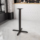 Flash Furniture 33" x 33" Restaurant Table X-Base with 4" Dia. Bar Height Column-X-Base Configuration