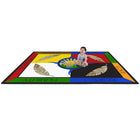 Joy Carpets Traditional Teachings Area Rug - 7'8" x 10'9" - Multicolour-Impervion antimicrobial protection resists growth of bacteria and controls odors before they start