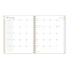 Cambridge 2026-27 Workstyle Balance Weekly/Monthly Planner - 11"x 9" - Cream - Bilingual-Durable poly cover with gold foil accents