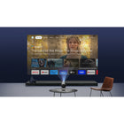 Dangbei Freedo GoogleTV Portable Projector with Stand - Battery-Powered - 450 ISO Lumens-Intelligent screen fit allows for identification of the projector screen automatically for ease of setup