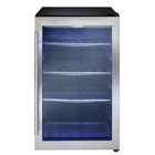 Danby 4.3 cu. ft. Free-Standing Beverage Center - Stainless Steel-Temperature range of 34°F - 50°F (1°C - 10°C)