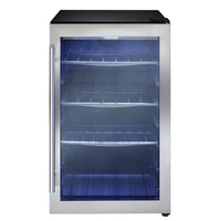 Danby 4.3 cu. ft. Free-Standing Beverage Center - Stainless Steel-Temperature range of 34°F - 50°F (1°C - 10°C)